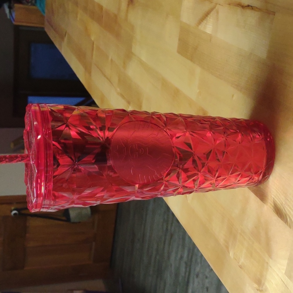 Starbucks Christmas red diamond tumbler